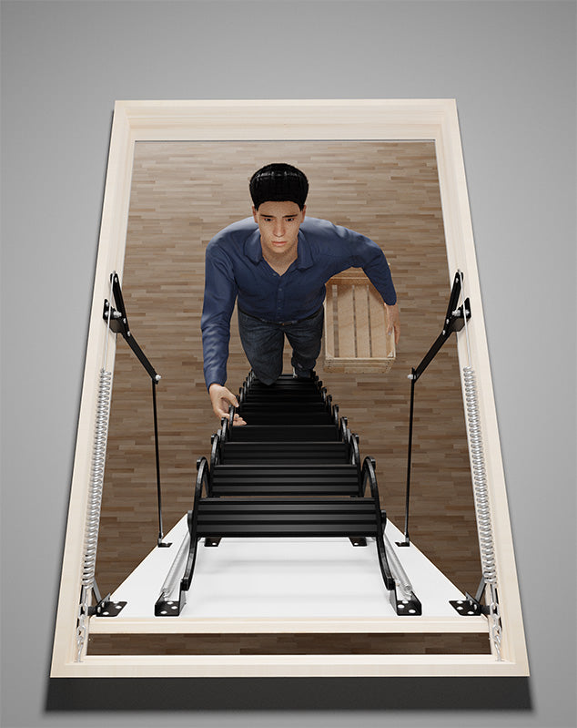 Long Scissor attic ladder
