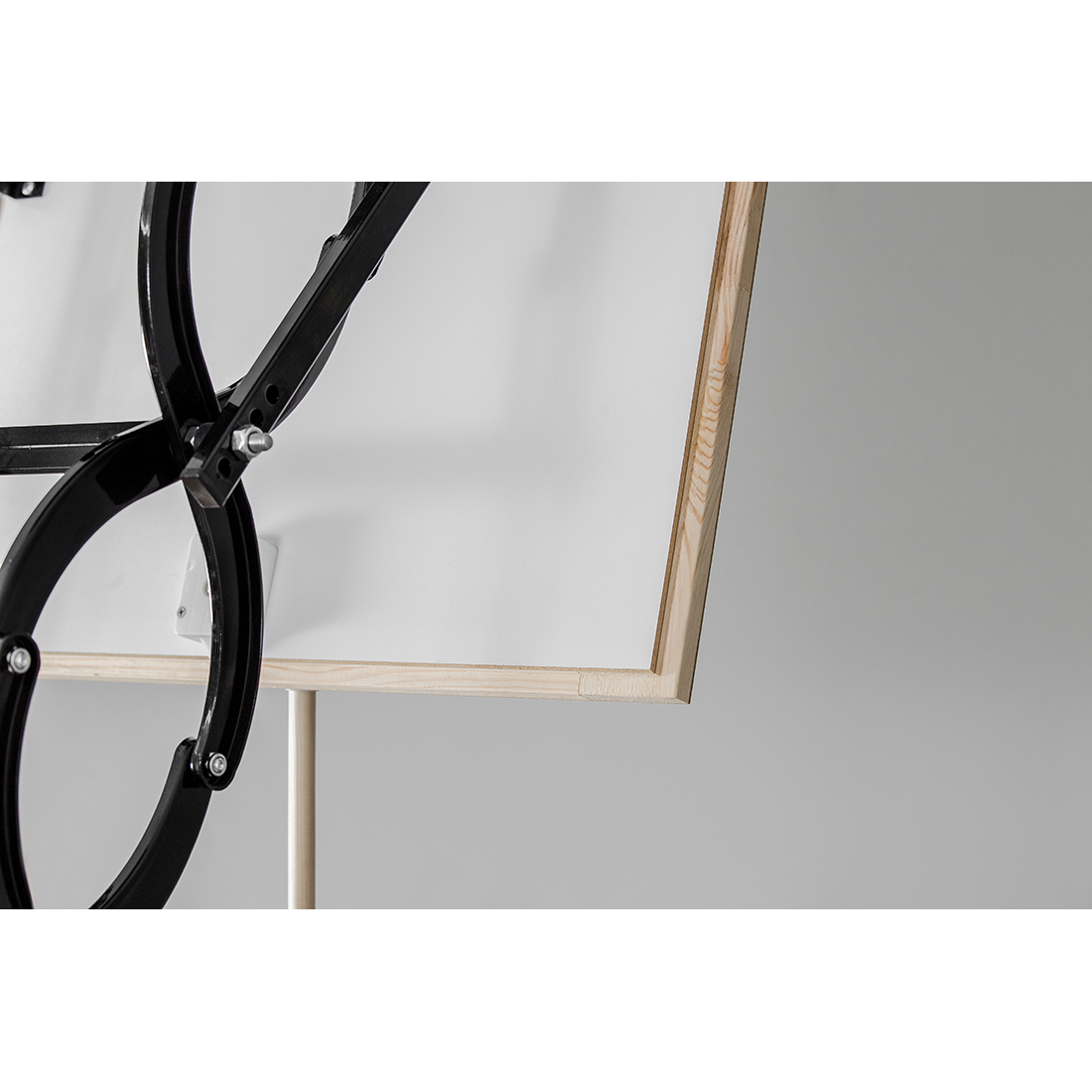 COMP Metal Insulated Scissors Attic Ladder 9 ft - 9.5 ft (Rough Opening: 28.25" x 39.75") with 352-lb Load Capacity