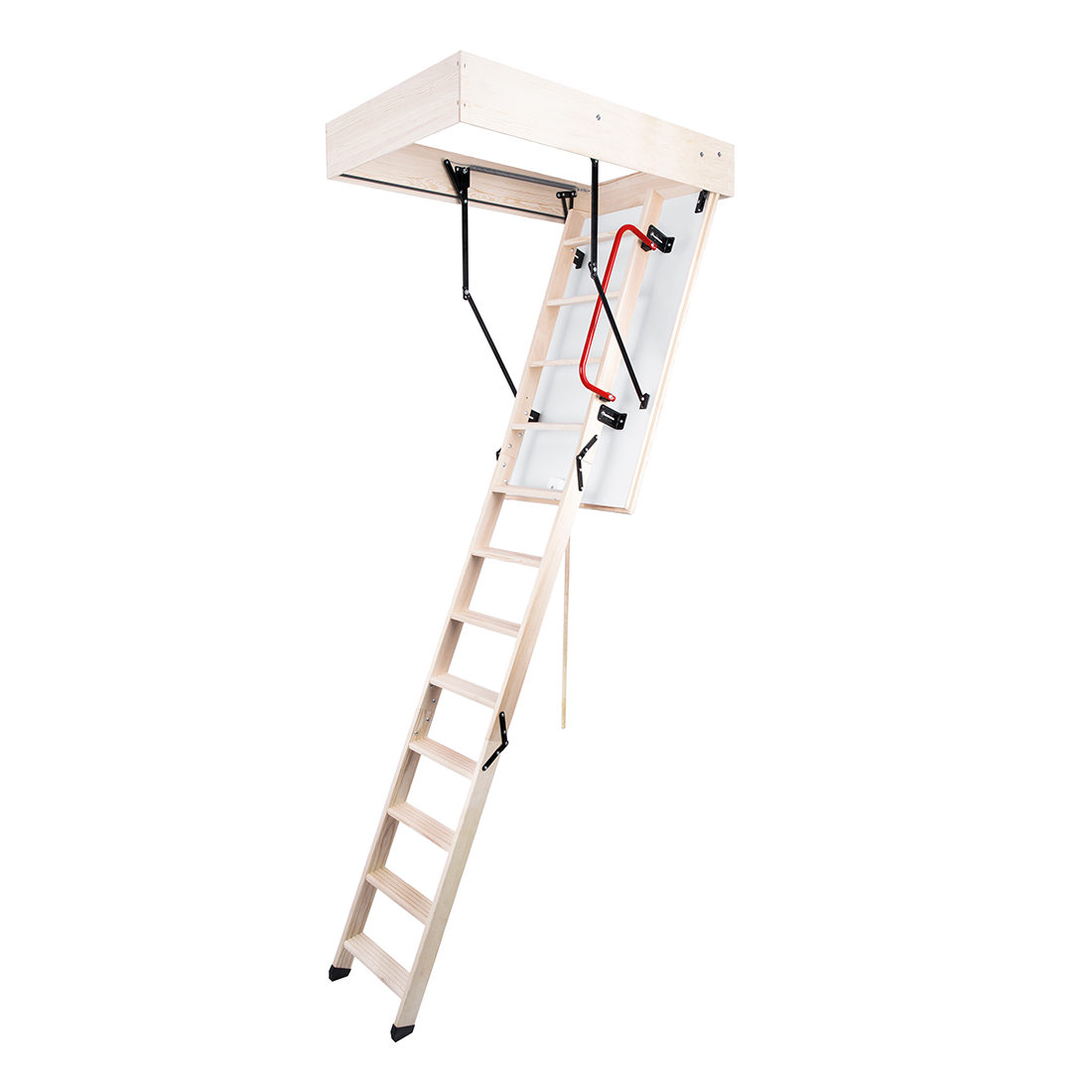 GLOB Wooden Attic Ladder 43" x 21.5" - Up to 9.18 feet