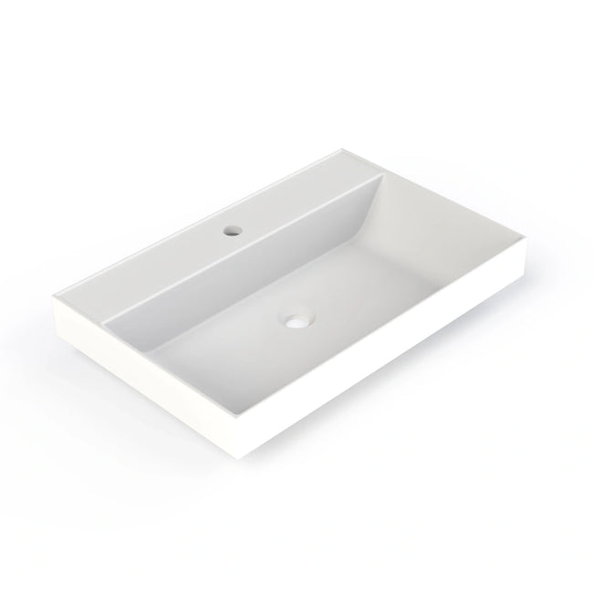 Bathroom sink M-70 - 27.56 in. x 17.72 in. - glossy white