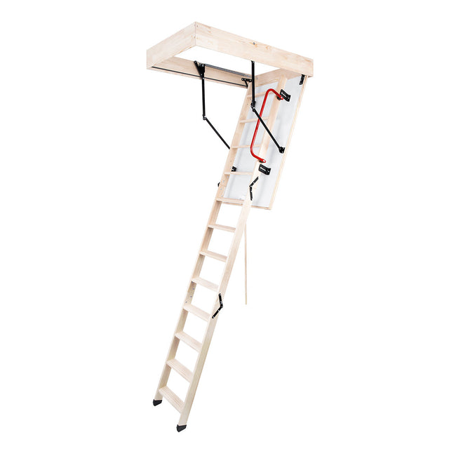 Termo PS - Wooden Basic Insulated Attic Ladder - 55 in. x 21.5 in. - Up to 9.18 feet