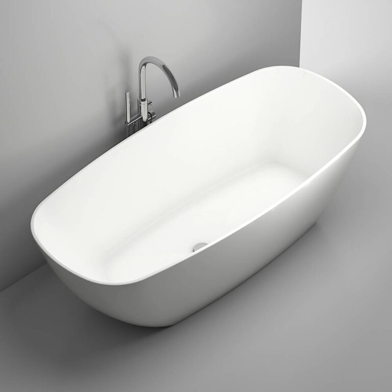 Freestanding Tub Eureka - 70.87 in. x 32.28 in. - white matt