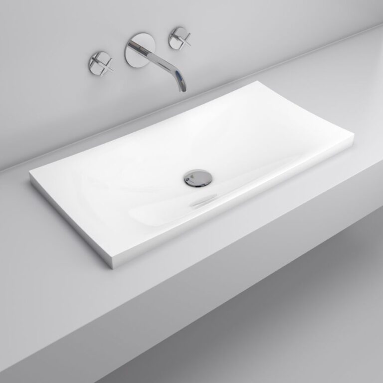 Bathroom sink Jazz 800 - 31.5 in. x 15.75 in. - glossy white