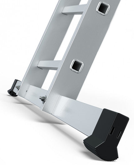 Escalera de 18 pies Reach Ultra Pro Type IA Combinación de aluminio de 2 secciones - 330 lbs. Capacidad de carga