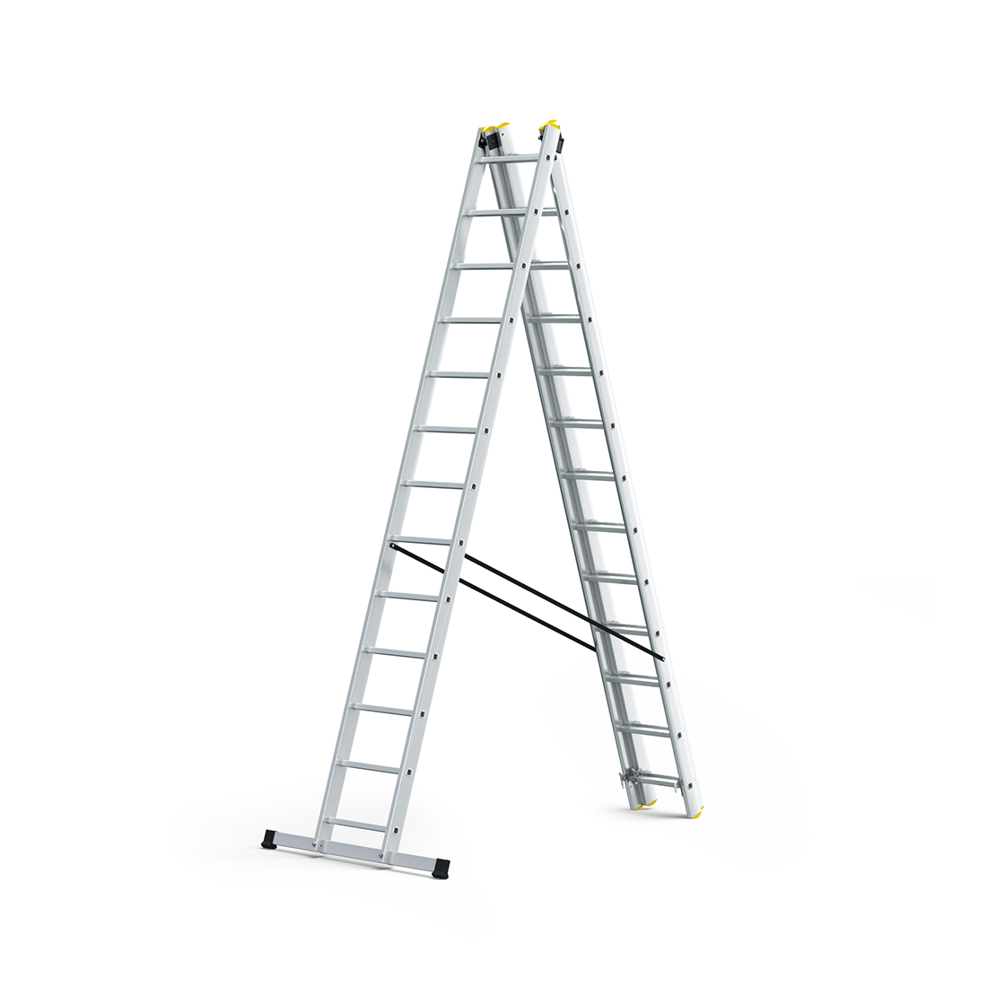 Escalera Reach Flexi Pro Tipo IA de 28 pies, combinación de aluminio, 3 secciones - 330 lbs. Capacidad de carga