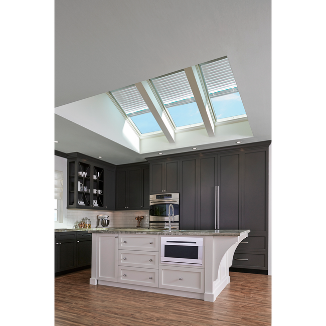 Fixed Curb-Mount Skylight with Laminated Low-E3 Glass - 22-1/2 in. x 70-1/2 in. - FCM 2270