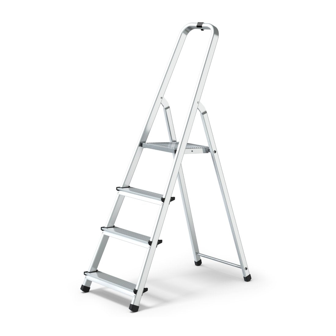 9 ft. Reach PolStep Type I Aluminum Platform Ladder - 275 lbs. Load Capacity