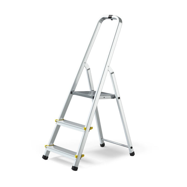 3-Step ProStep Type IA Aluminum Step Stool Ladder - 330 lbs. Load Capacity