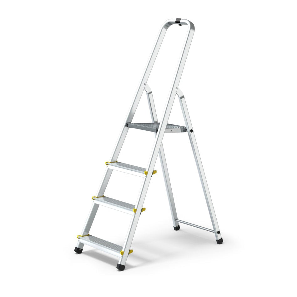 Escalera de plataforma de aluminio Reach ProStep tipo IA de 9 pies - 330 lbs. Capacidad de carga