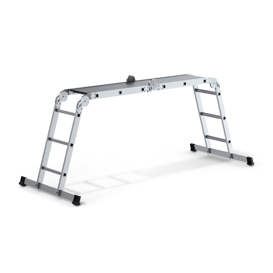 Escalera articulada de aluminio Reach Astra Pro tipo IA de 14 pies con plataforma - 330 lbs. Capacidad de carga