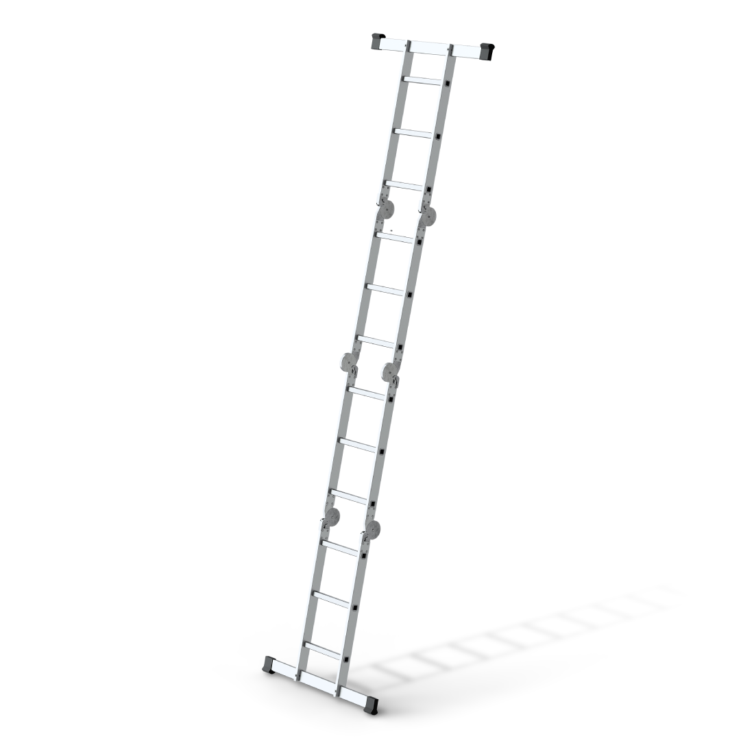 Escalera articulada de aluminio Reach Astra Pro tipo IA de 14 pies con plataforma - 330 lbs. Capacidad de carga