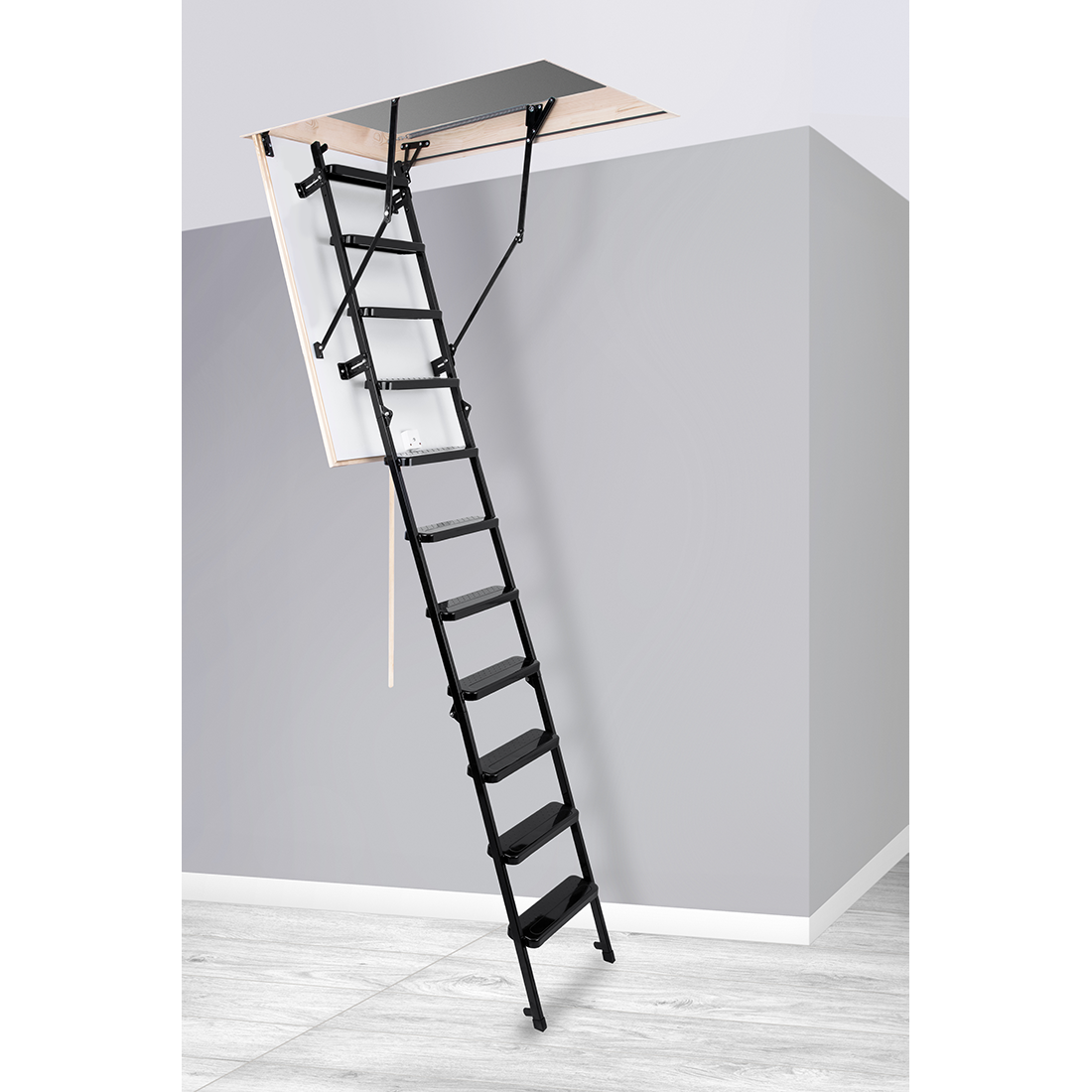 INTER Metal Attic Ladder 55" x 21.5"- Up to 9.18 feet