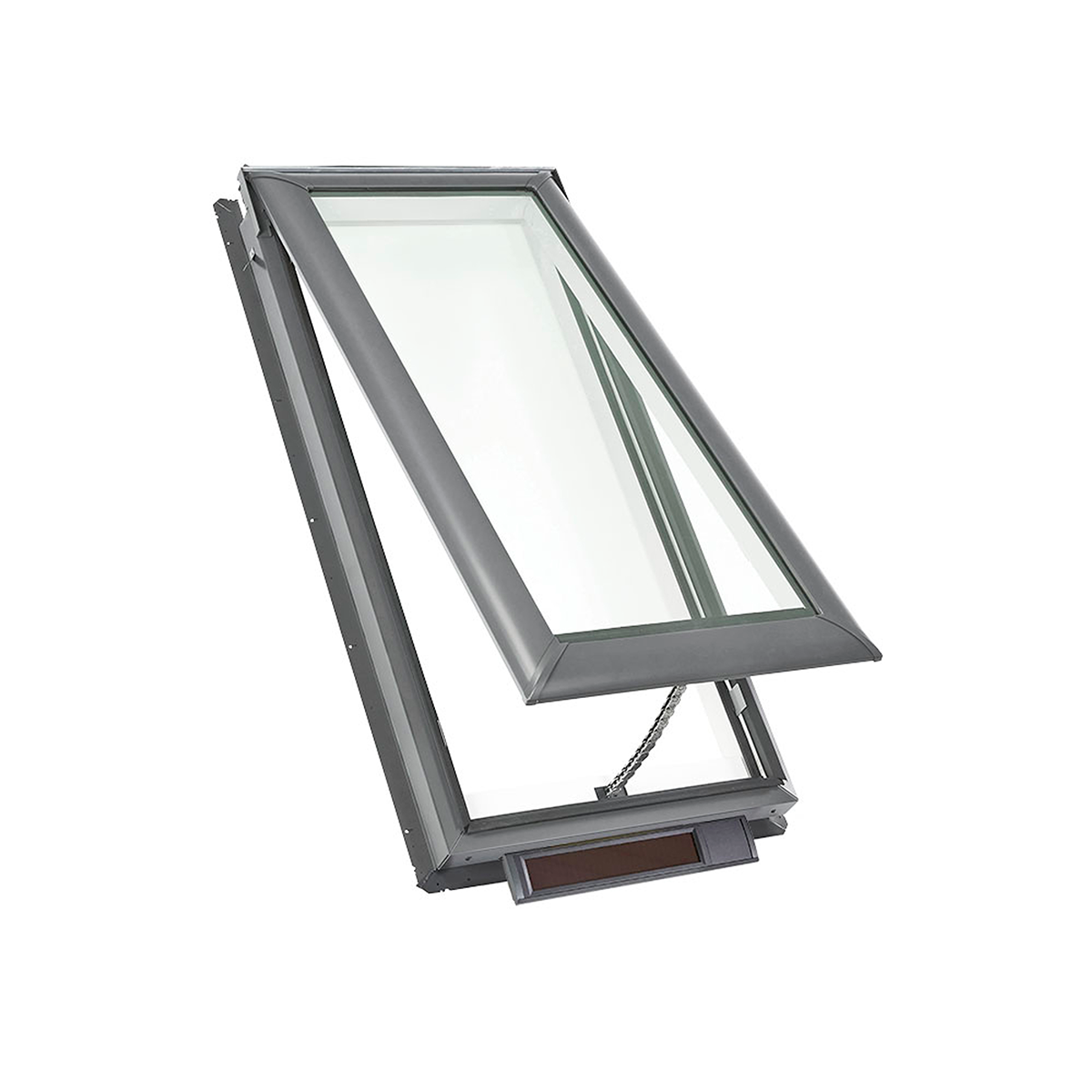 Solar Powered Deck-Mount Skylight with Laminated Low-E3 Glass - 21 in. x 45-3/4 in. - VSS C06