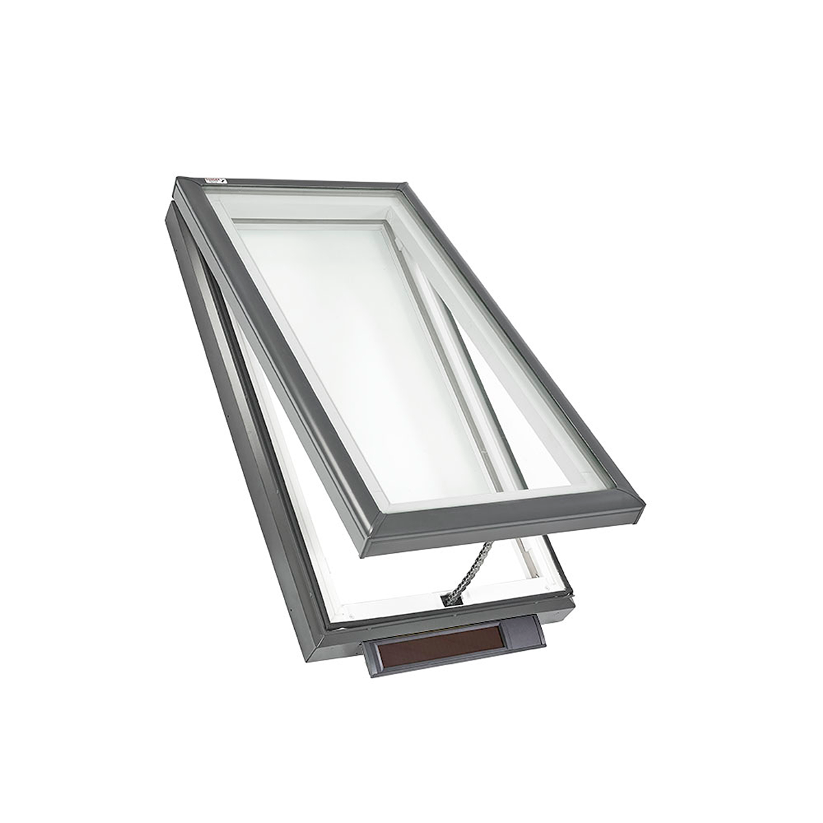 Solar Powered Curb-Mount Skylight with Laminated Low-E3 Glass - 46-1/2 in. x 46-1/2 in. - VCS 4646