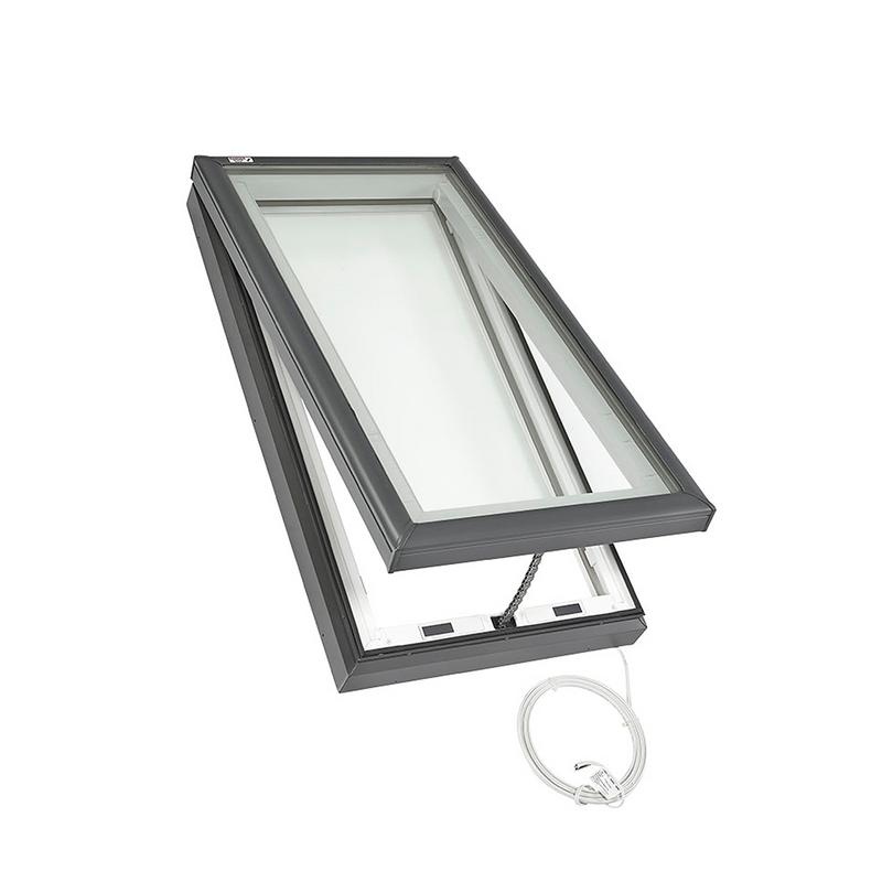 Electric Curb-Mount Skylight with Laminated Low-E3 Glass - 30-1/2 x 30-1/2