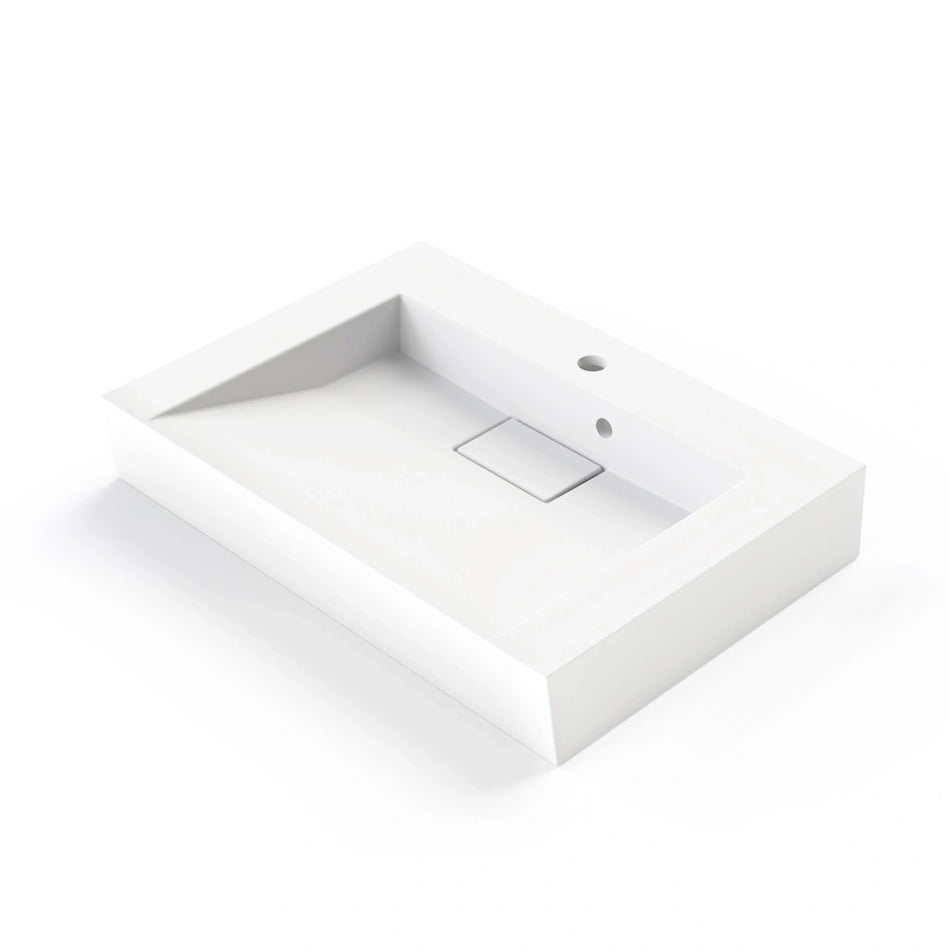 Bathroom sink Flat 700 - 27.56 in. x 19.69 in. - glossy white