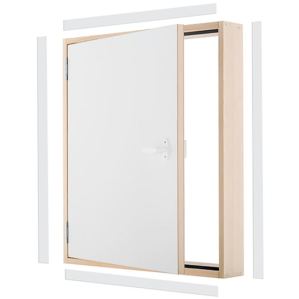 DK TERMO - Panel de puerta de acceso con aislamiento de madera - 31.5 in. x 21.6 in.