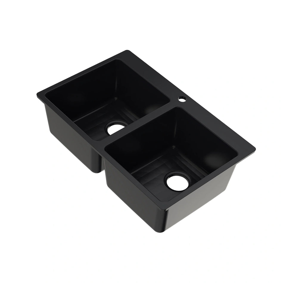 Kitchen sink Evolution 75 - 30.71 in. x 19.69 in. - black