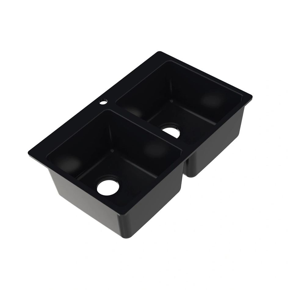 Kitchen sink Evolution 75 - 30.71 in. x 19.69 in. - black