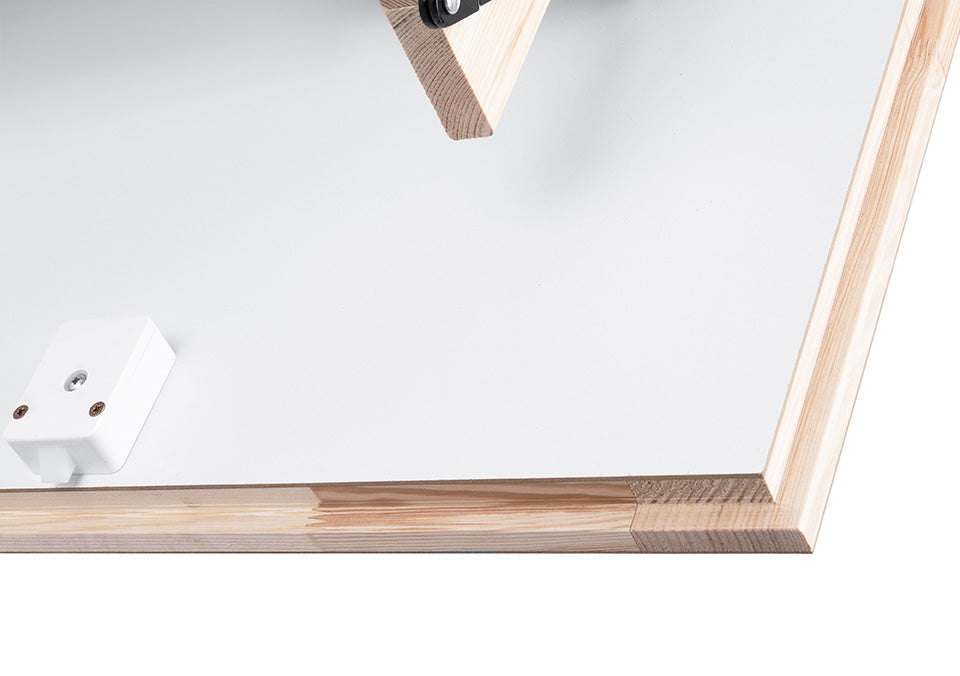 Komfort - Escalera de ático aislada básica de madera - 47 pulg. x 23.5 pulg. - Hasta 9.18 pies