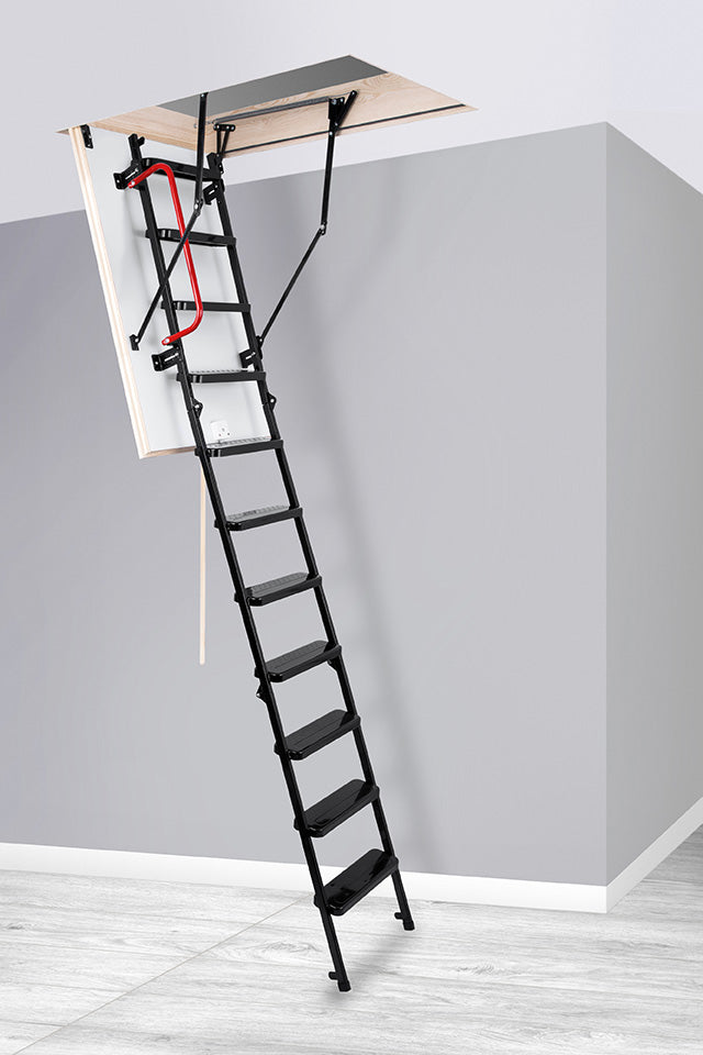 Solid Extra - Metal Insulated Attic Ladder - 51 in. x 23.5 in. - Up to 9.18 feet